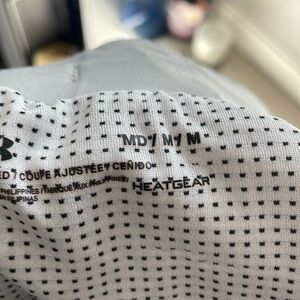 Under Armour grey shorts.